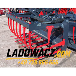 Krokodyl do ładowacza – chwytak do obornika i kiszonki na dwa siłowniki | ladowacz.com